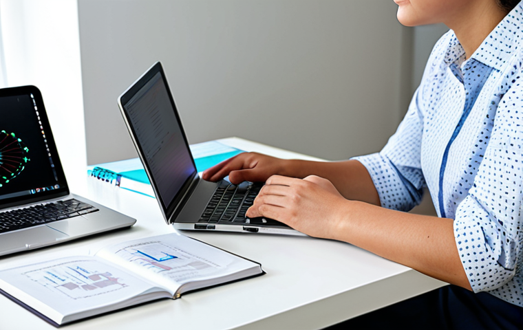 A young, focused professional in modest, smart-casual attire, sitting at a clean desk in a well-lit home office. On the desk, a laptop displays a network simulation software (like Packet Tracer), alongside open networking textbooks and a notebook with network diagrams. The subject is intently studying, hands resting naturally on the desk. This image represents foundational learning in IT networking. Perfect anatomy, correct proportions, natural pose, well-formed hands, proper finger count, natural body proportions, fully clothed, modest clothing, appropriate attire, professional dress, safe for work, appropriate content, professional, family-friendly, high quality, highly detailed.